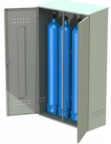 Storage of gases in cylinders